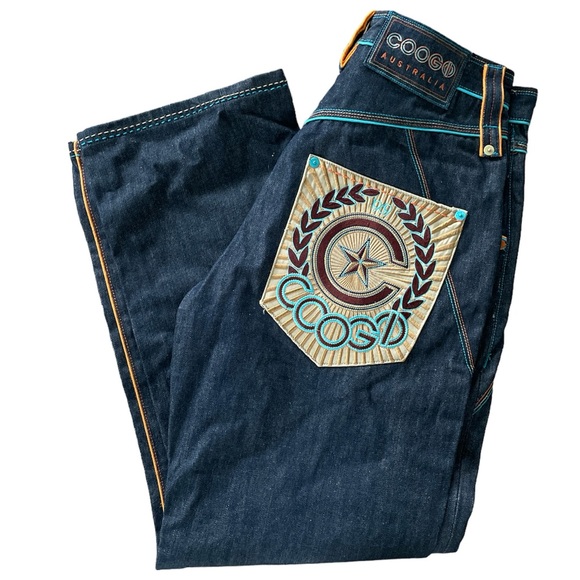 Coogi Australia Men’s 36x34 Embroidered Pockets Spellout  Denim Jeans NEVER WORN - Picture 9 of 13